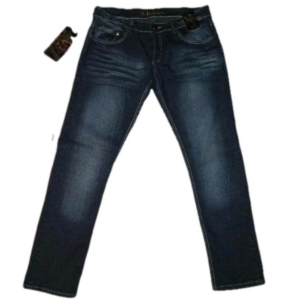 KMJ Men's Jeans Size 36 NWT Cross Patch Pocket Stretch - Picture 3 of 3
